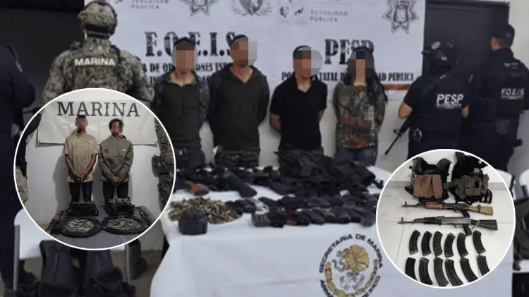 En el operativo también se confiscaron sustancias ilícitas entre ellas cristal y marihuana.