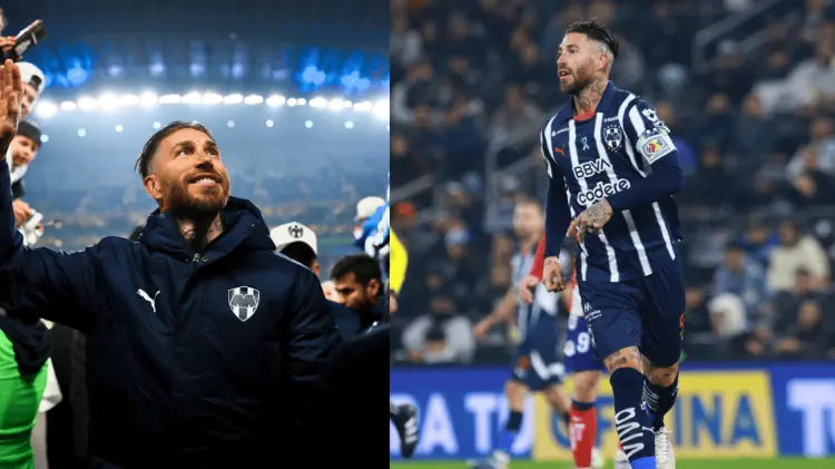 Ramos con el dorsal 93 fue titular y capitán en su primer juego con Rayados. (Reforma/Cortesía)