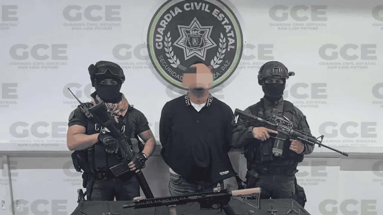 Detienen a El Alacrán, presunto jefe de plaza de la huasteca potosina