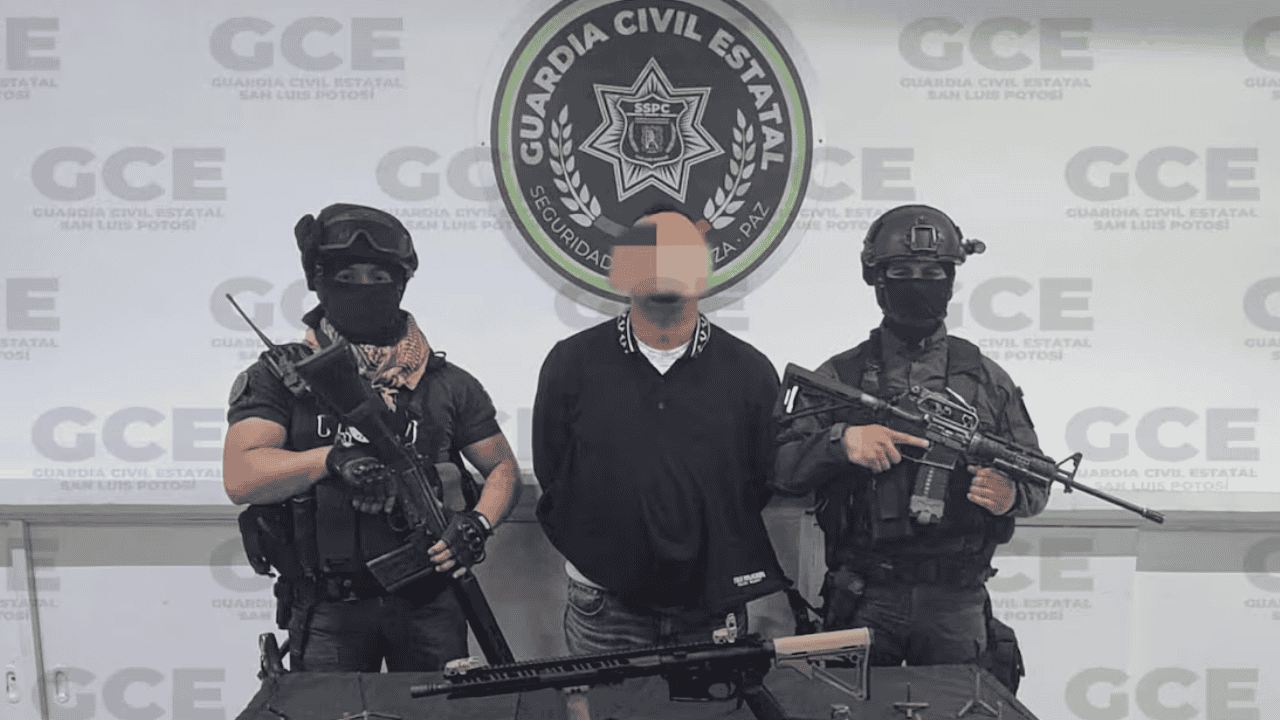 Detienen a El Alacrán, presunto jefe de plaza de la huasteca potosina
