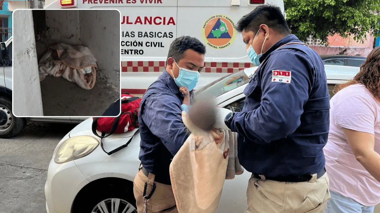 Abandonan a bebé de 3 meses en Villahermosa