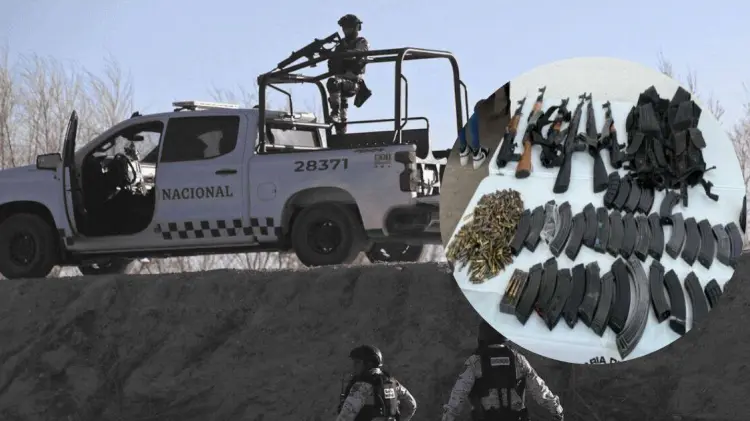 Se han asegurado armas tipo Barret, ametralladoras fusiles AK-47 y demás municiones. (Foto: Especial)