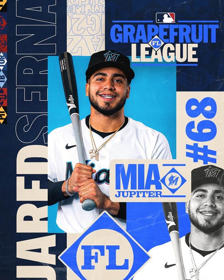 Jared Serna busca un lugar con los Marlins en Grandes Ligas