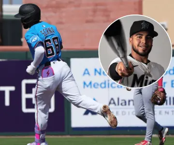 Jared Serna busca un lugar con los Marlins en Grandes Ligas