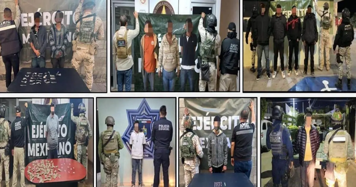 Mesa Estatal de Seguridad reporta más de 600 detenidos en febrero en Sonora