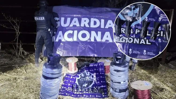 Al lugar arribó el grupo antiexplosivos de la Guardia Nacional.  (Foto: Agencia Reforma)