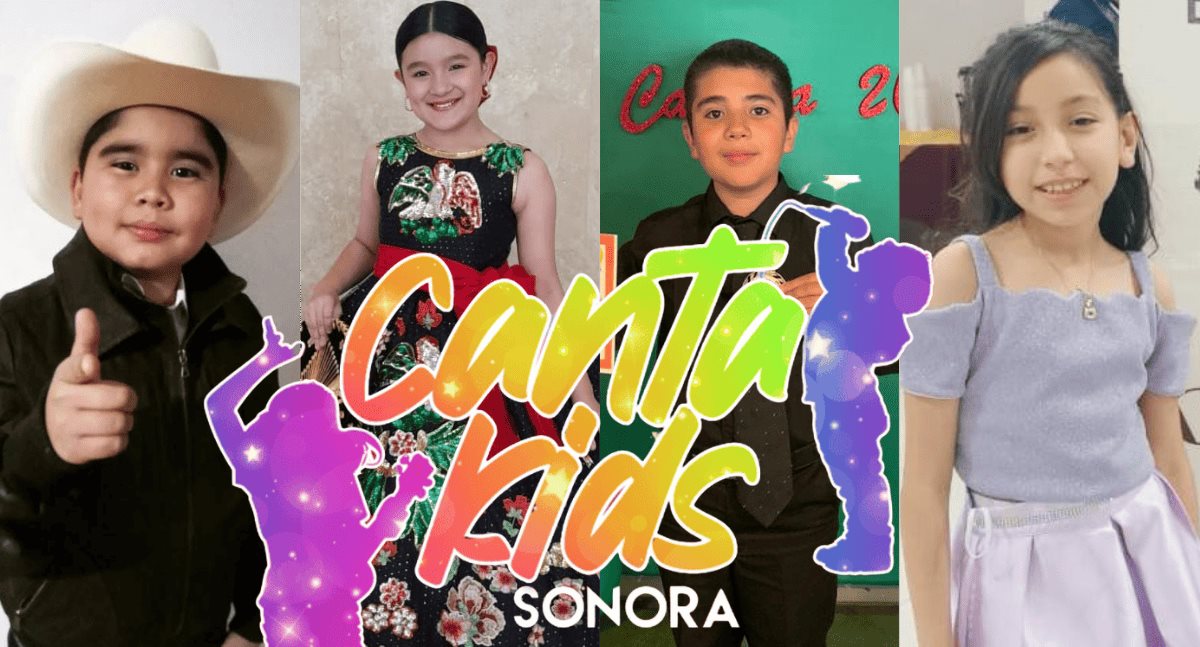 Finalistas del concurso Canta Kids Sonora a un paso del triunfo