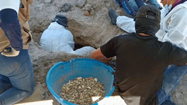 Los restos óseos fueron hallados por Guerreros Buscadores de Jalisco. (Foto: Agencia Reforma)