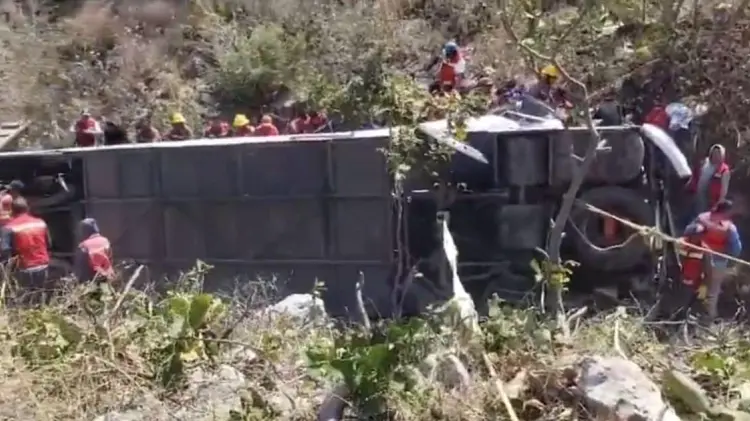 El accidente ocurrió en la autopista Mitla – Tehuantepec. (Foto: Redes)