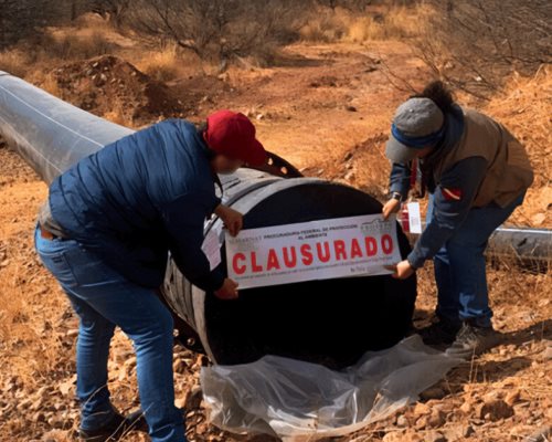 Profepa clausura acueducto ilegal de Grupo México en Sonora