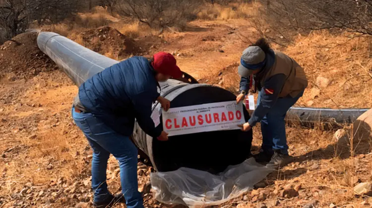 Es un ducto de 10.5 km. de longitud en las cercanías de Cananea a Bacanuchi. (Profepa/Cortesía)