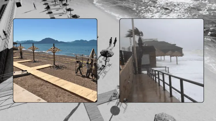 La playa incluyente de Guaymas no llegó a tener inauguración. (Fotos: Archivo/EXPRESO)