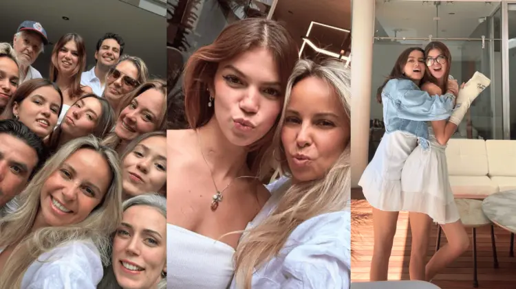 La familia de Valentina Gilabert compartió momentos especiales tras su recuperación. (Cortesía)