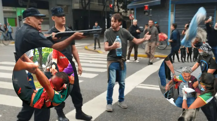 La violencia desatada contra jubilados y periodistas dio la vuelta al mundo. (Foto: Cortesía)