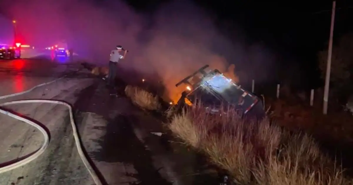 Aparatoso accidente en carretera Hermosillo-Guaymas deja un hombre sin vida