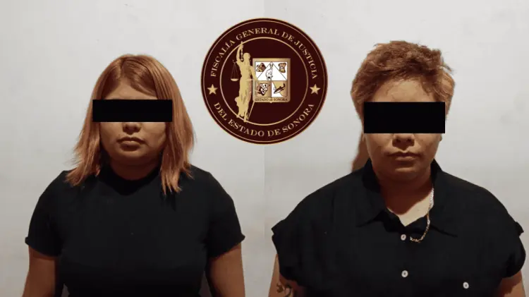 Fueron vinculadas a proceso con la medida cautelar de prisión preventiva. (Foto: FGJE de Sonora)