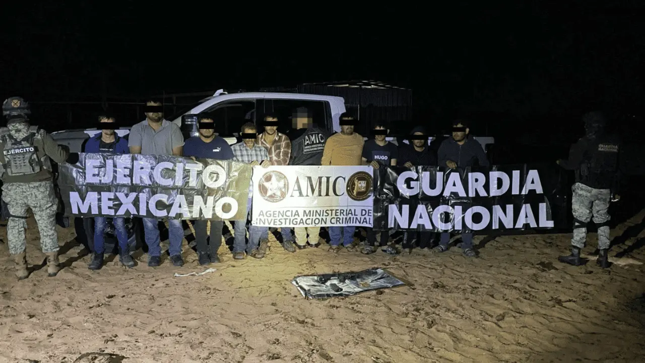 Capturan a 9 personas y aseguran un laboratorio clandestino en Puerto Peñasco