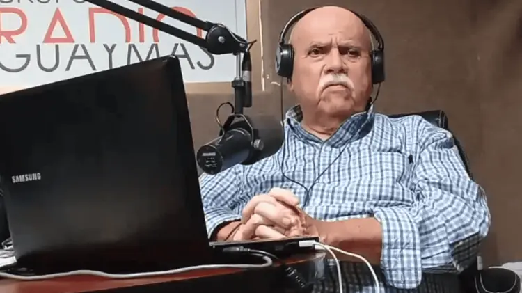 El periodista y locutor cuenta con más de 40 años de trayectoria Guaymas y la región. (Especial)