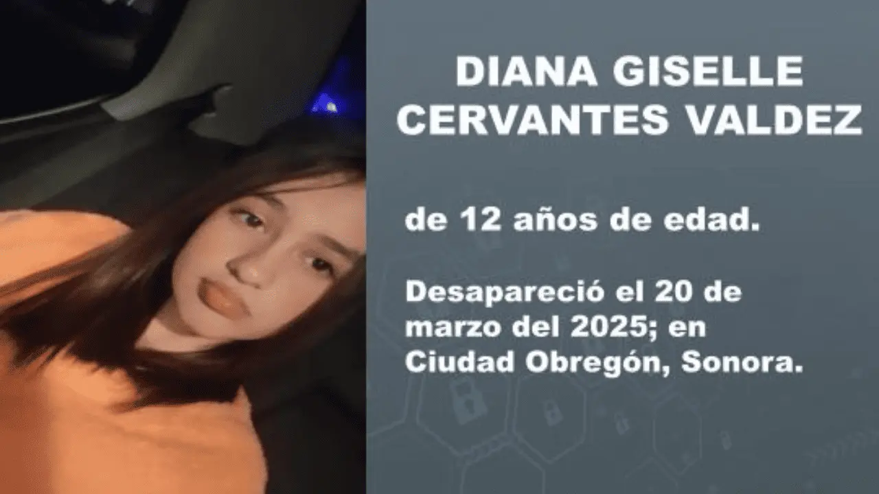 Activan Alerta Amber para Diana Giselle, menor de 12 años desaparecida