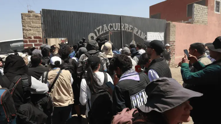 Colectivos de búsqueda catalogaron este recurrido como un show. (Foto: REFORMA)