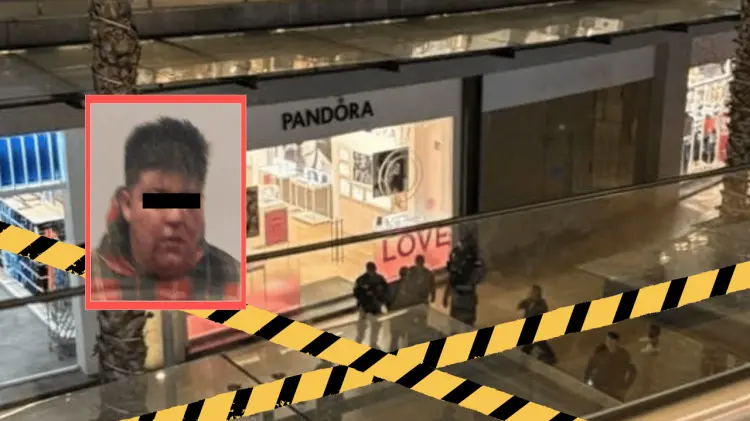 Dentro del centro comercial se registró una balacera entre ladrones y personal de vigilancia.