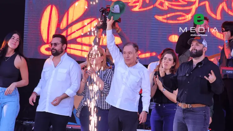 Alfonso Durazo y Carin León encabezaron la inauguración este domingo. (Foto: Cristian Ruiz/EXPRESO)