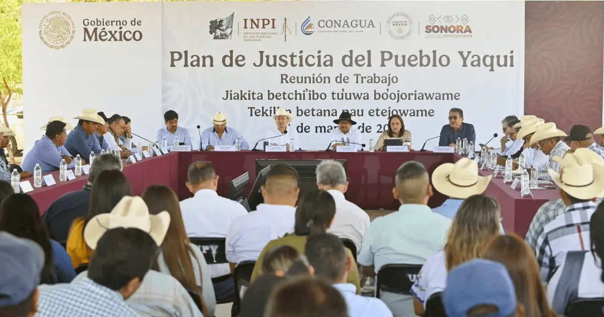 Gobierno de Sonora refuerza Plan de Justicia Yaqui con inversión en agua