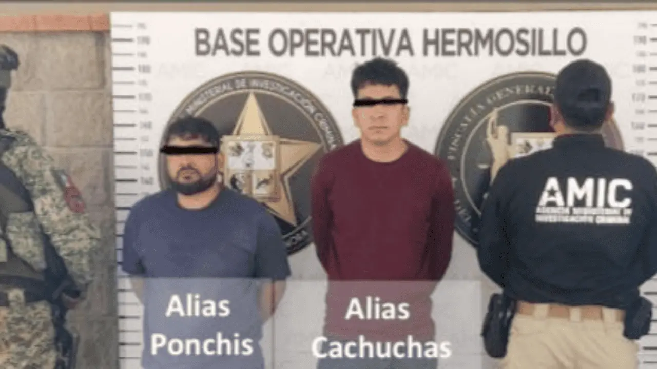 Capturan en operativo a dos objetivos prioritarios en Sonora