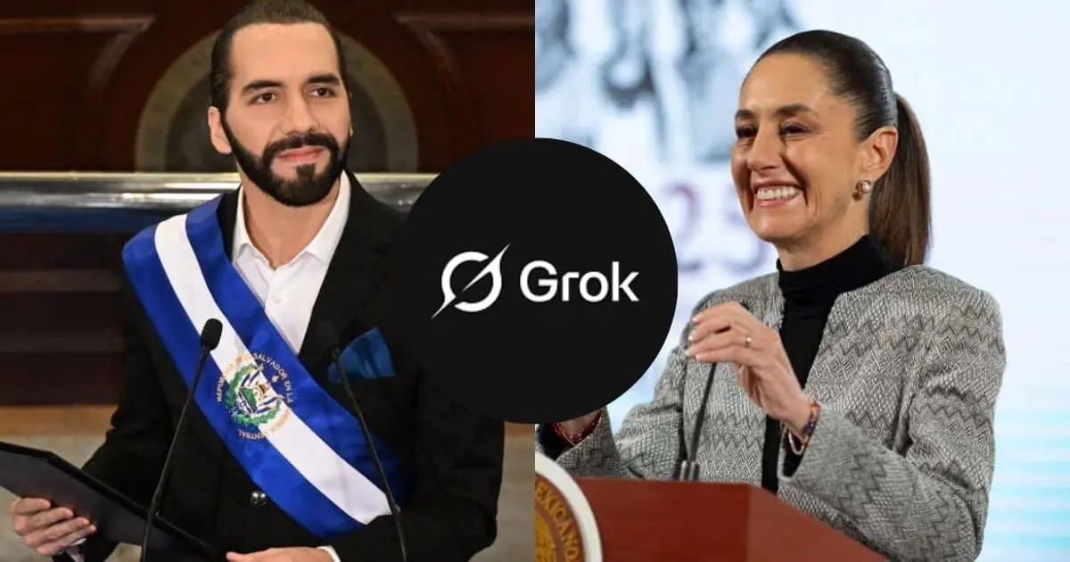 Bukele pregunta a Grok por el presidente más popular; responde Sheinbaum