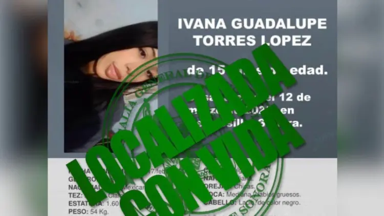 La Fiscalía de Sonora desactivó la Alerta Amber. (Foto: FGJE Sonora)