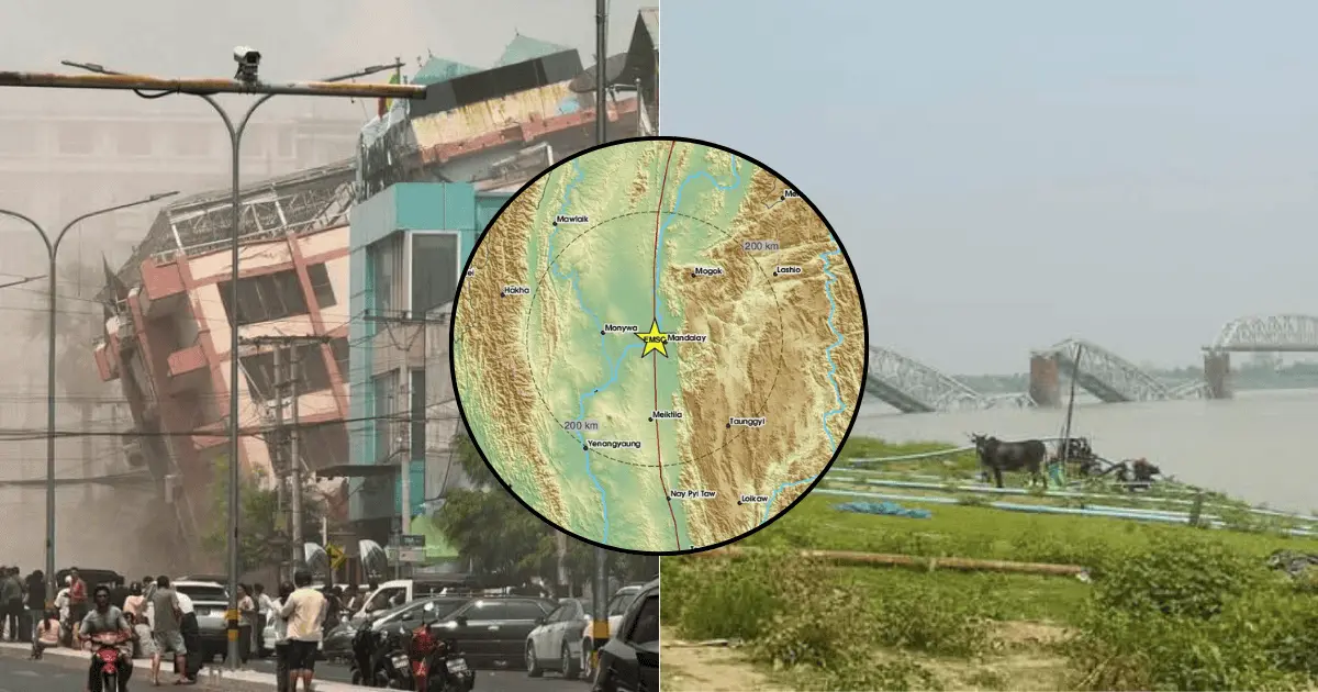 Terremoto de 7.7 en Birmania: edificios evacuados en Tailandia