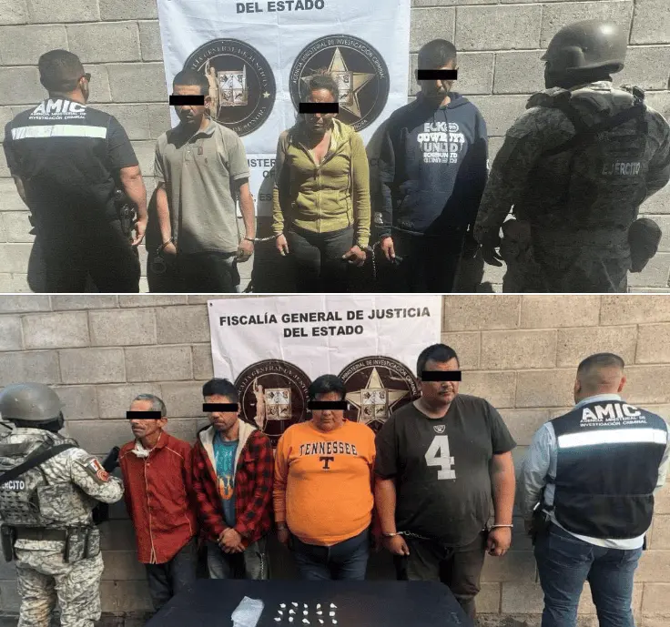 Detienen a siete narcomenudistas durante cateos en Hermosillo