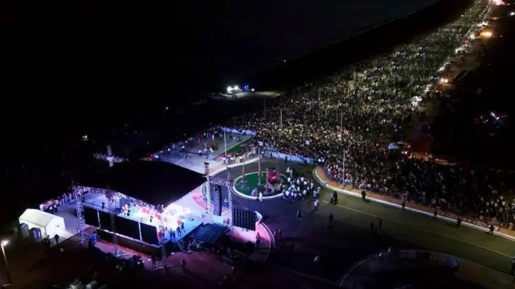 La inauguración del malecón se llevó a cabo el viernes 28 de marzo. (Foto: Gobierno de Sonora)