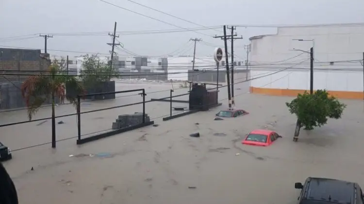 En Reynosa se registraron lluvias por 318 milímetros. (Foto: Redes)