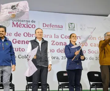 Sheinbaum inicia construcción de hospital del IMSS en San Luis Río Colorado