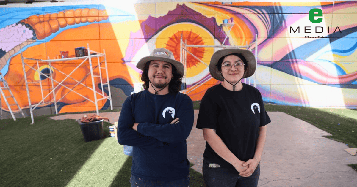 Crean mural en puente de Hermosillo inspirado en la fauna del desierto