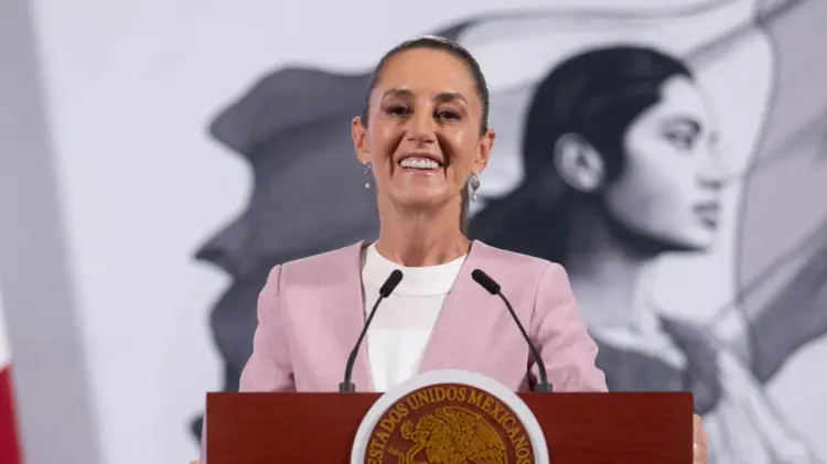Presidenta Sheinbaum continúa con la promoción de elección judicial. (Foto: Especial / EXPRESO)