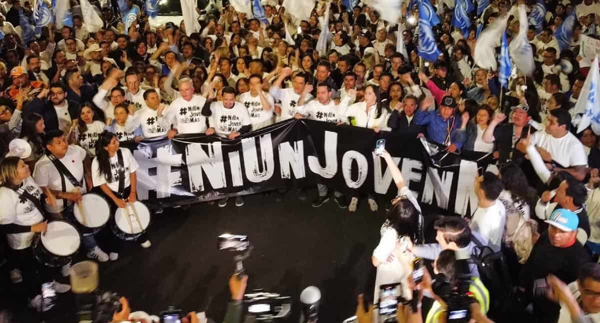 ¡Fuera Piedra!: PAN protesta frente a CNDH por los desaparecidos