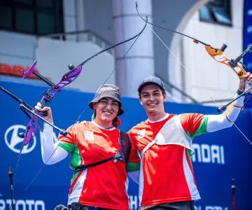 Alejandra Valencia y Matías Grande ganan medalla de oro en Copa Mundial