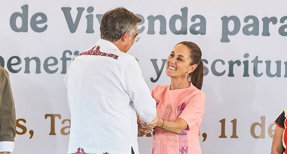 Gobernador de Tamaulipas reconoce respaldo de Sheinbaum en proyectos