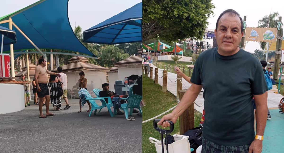 Captan a Cuauhtémoc Blanco en short en parque acuático de Morelos