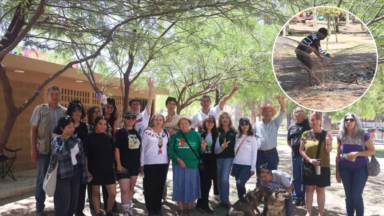 Retiran estructura de concreto del Parque Madero tras presión ciudadana