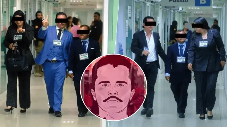 Cuatro integrantes del grupo y un representante se presentaron acompañados de sus abogados. (Especial)