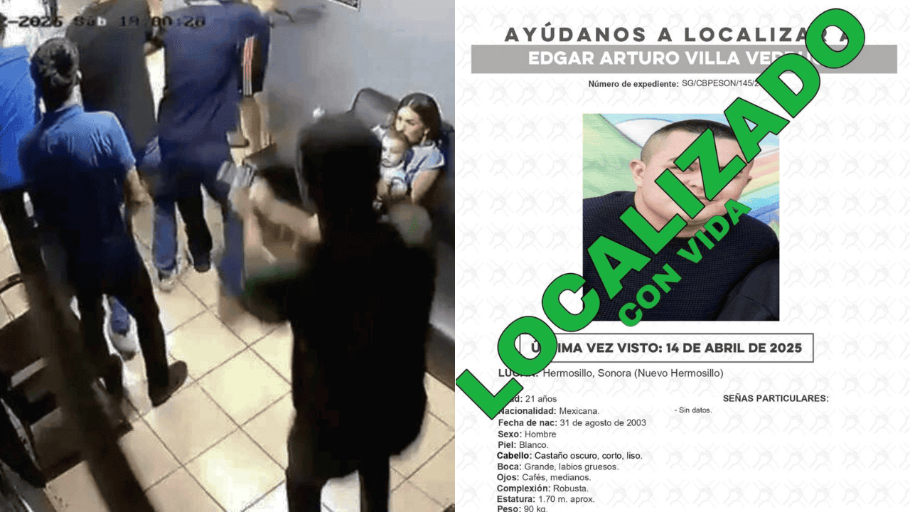 Localizan con vida a Édgar, joven secuestrado en una barbería de Hermosillo