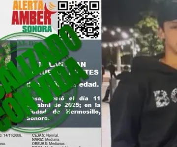 Localizan con vida a menor reportado como desaparecido en Hermosillo