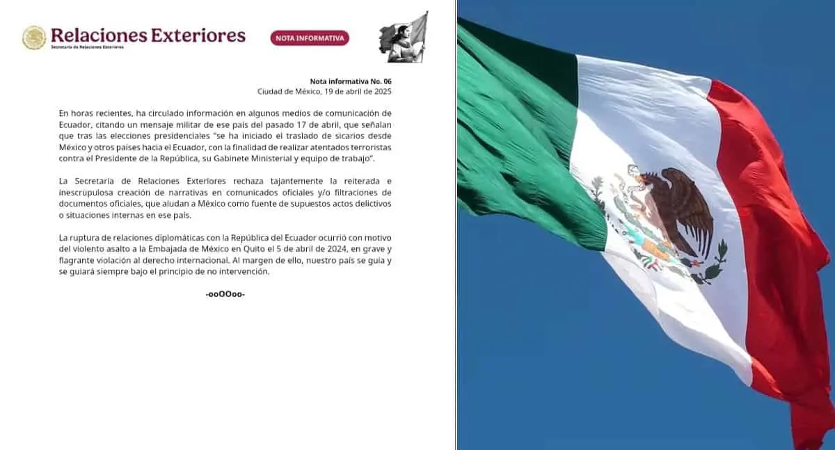 SRE desmiente versión sobre sicarios mexicanos