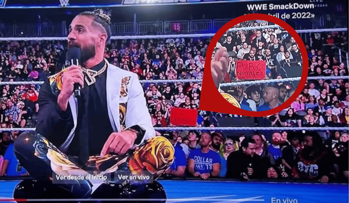 Joven nogalense asiste a lucha libre de la WWE y se viraliza en redes