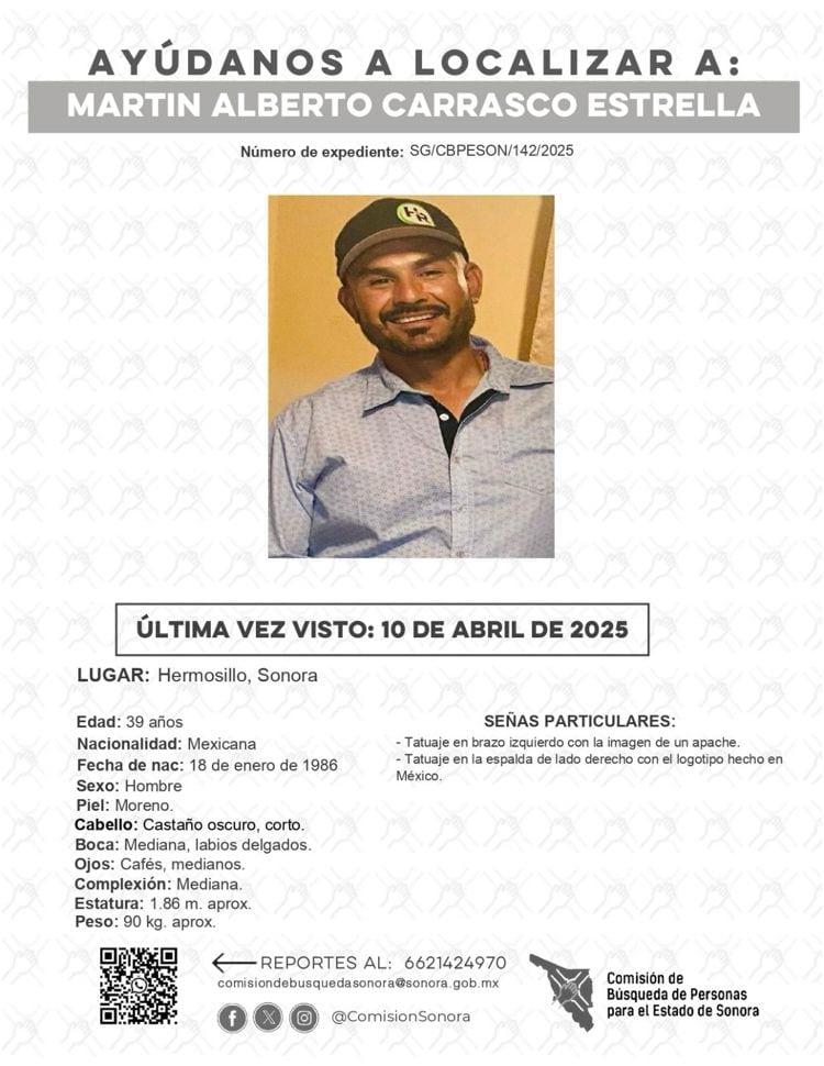 Buscan a hermanos Carrasco Estrella, desaparecidos el 10 de abril en HMO