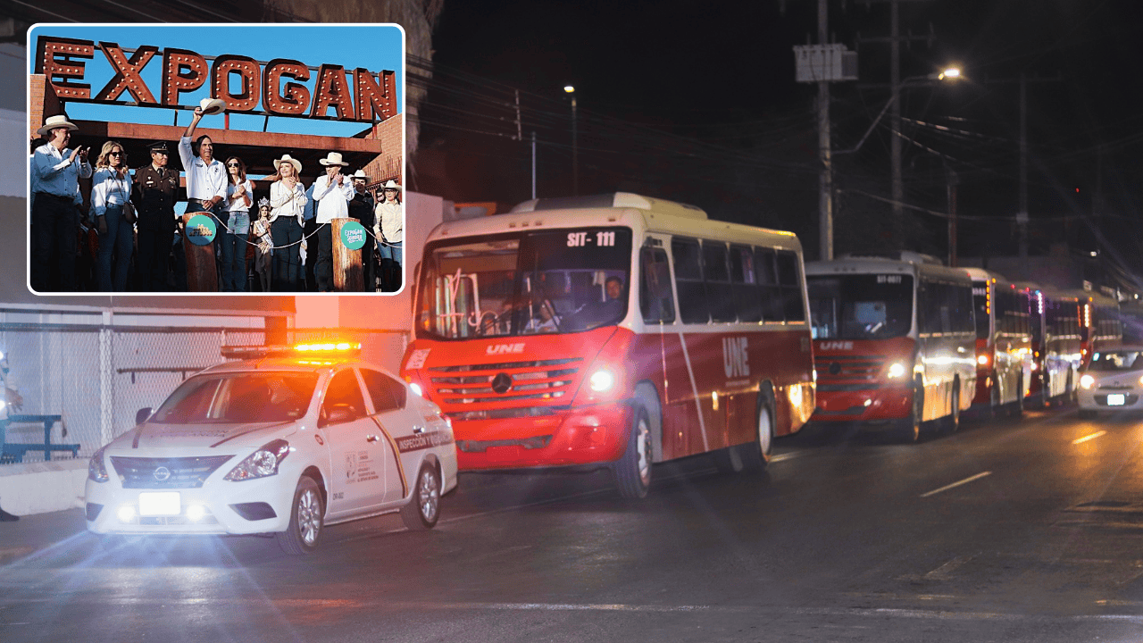 Ofrecerán transporte público en horario especial nocturno durante la ExpoGan