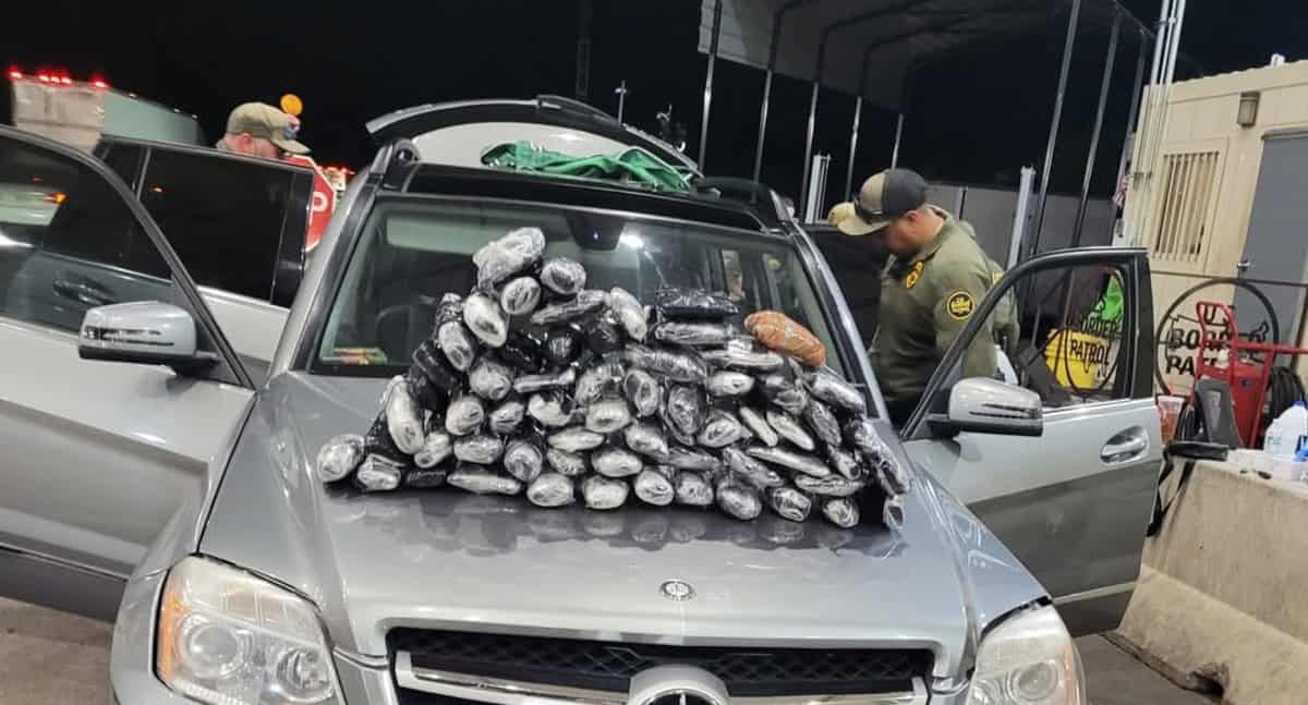 Pareja fue detenida con cargamento de metanfetamina